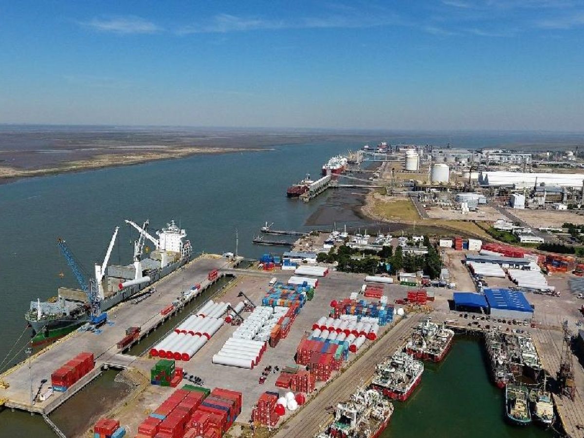 puerto de bahia blanca vista aerea